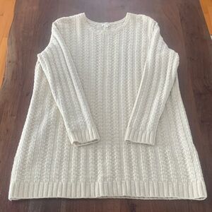 COS Textured Cream Sweater Dress, Sz L